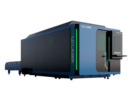 Cortadora Láser con Cubierta y Mesa Intercambiable LD-3015E 60 kW